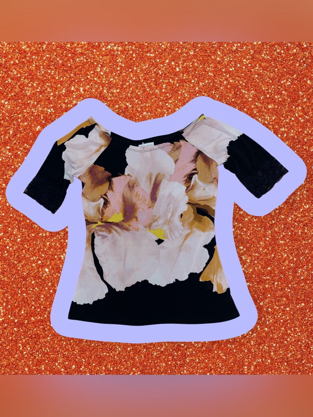 Bisou Bisou Black Floral Print Dress